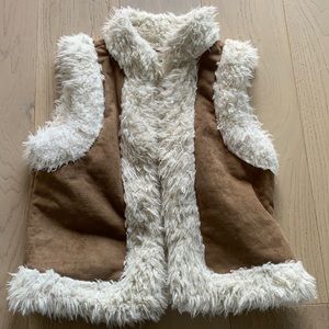 Old Navy faux suade and fur vest.